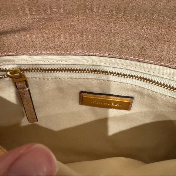 Tory Burch Miller Rose Gold Metallic Clutch - Picture 3 of 5